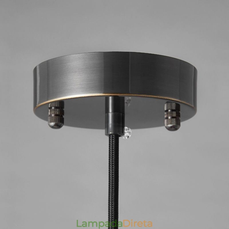 Luminária pendente de vidro moderna, iluminação pendente única com cúpula de vidro transparente