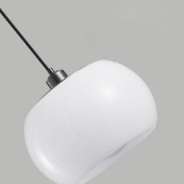 Luminária pendente de vidro moderna com design de abóbora