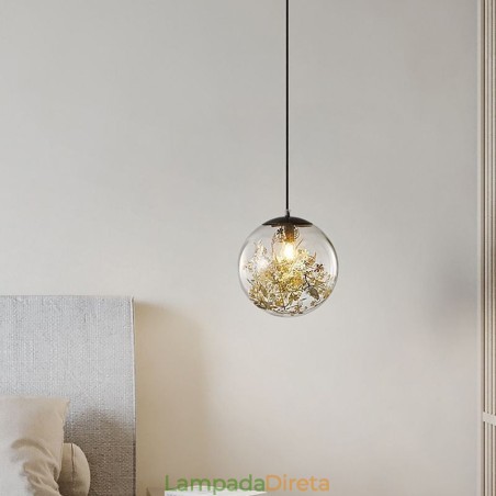 Bola de vidro pingente luz folhas natal pendurado iluminação Bola de vidro pingente luz folhas natal pendurado iluminação