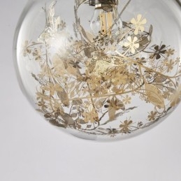 Bola de vidro pingente luz folhas natal pendurado iluminação