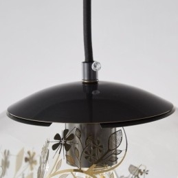 Bola de vidro pingente luz folhas natal pendurado iluminação