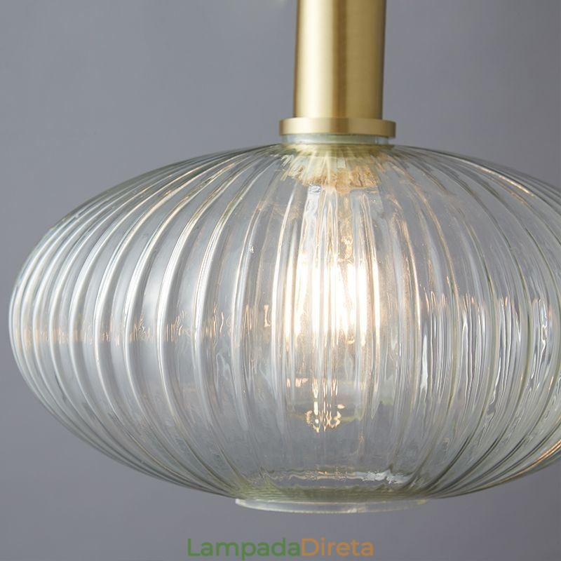 Luminária pendente moderna, uma luz, ilha de iluminação pendente de vidro