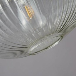Luminária pendente moderna, uma luz, ilha de iluminação pendente de vidro