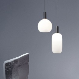 Luminária pendente simples e moderna de vidro