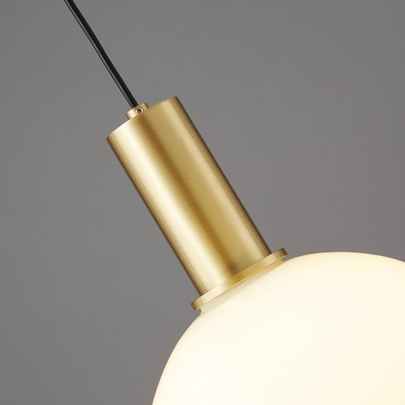 Luminária pendente simples e moderna de vidro
