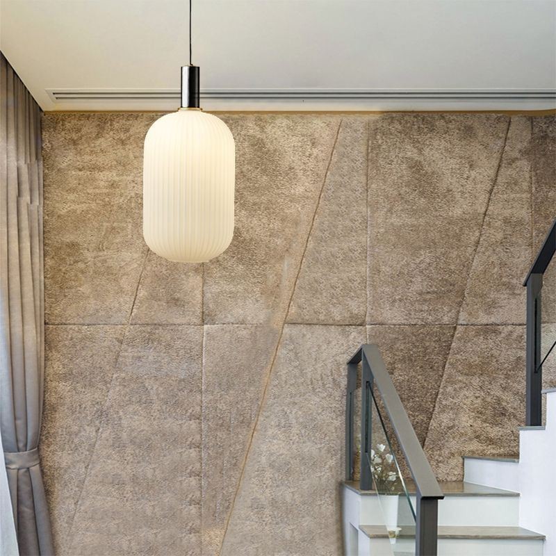 Luminária pendente moderna, simples, criativa, de vidro, suspensa
