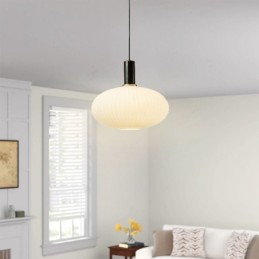 Luminária pendente moderna, simples, criativa, de vidro, suspensa