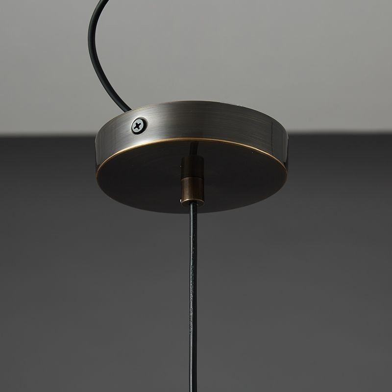 Luminária pendente moderna, simples, criativa, de vidro, suspensa