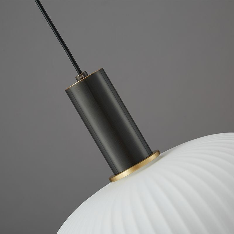 Luminária pendente moderna, simples, criativa, de vidro, suspensa