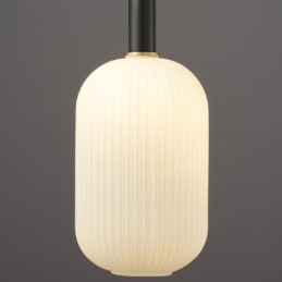 Luminária pendente moderna, simples, criativa, de vidro, suspensa