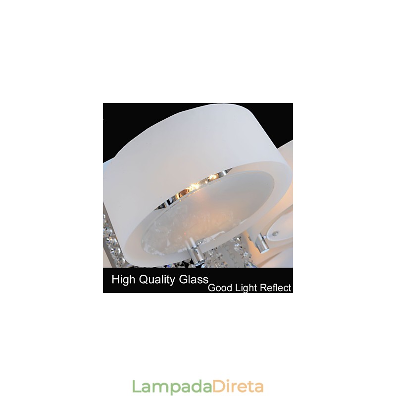 Controle remoto embutido Cristal incluído Moderno Contemporâneo