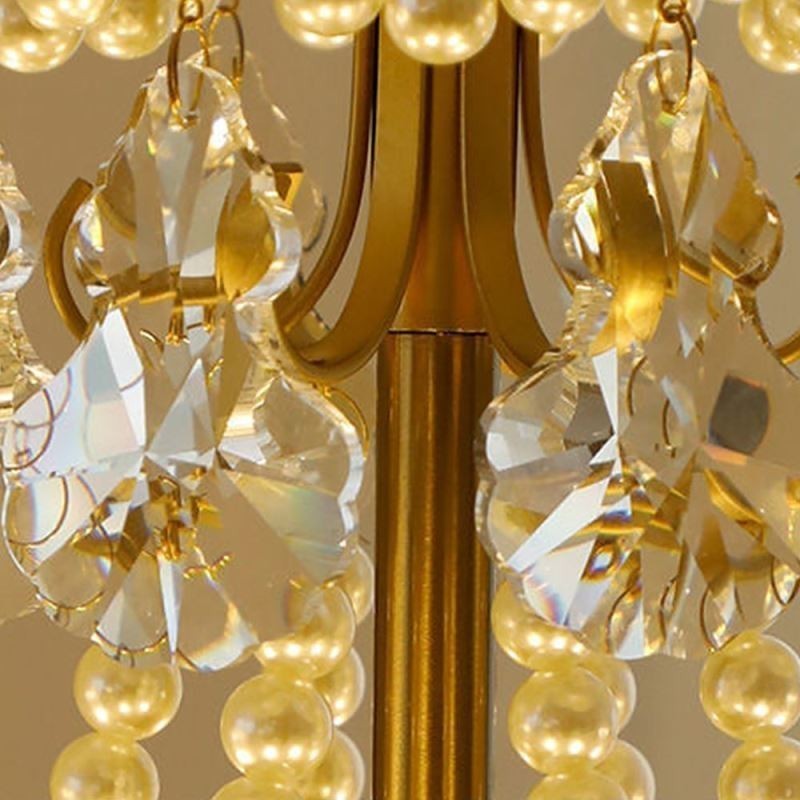 Luminária pendente de vidro europeia, luminária suspensa com folhas modernas