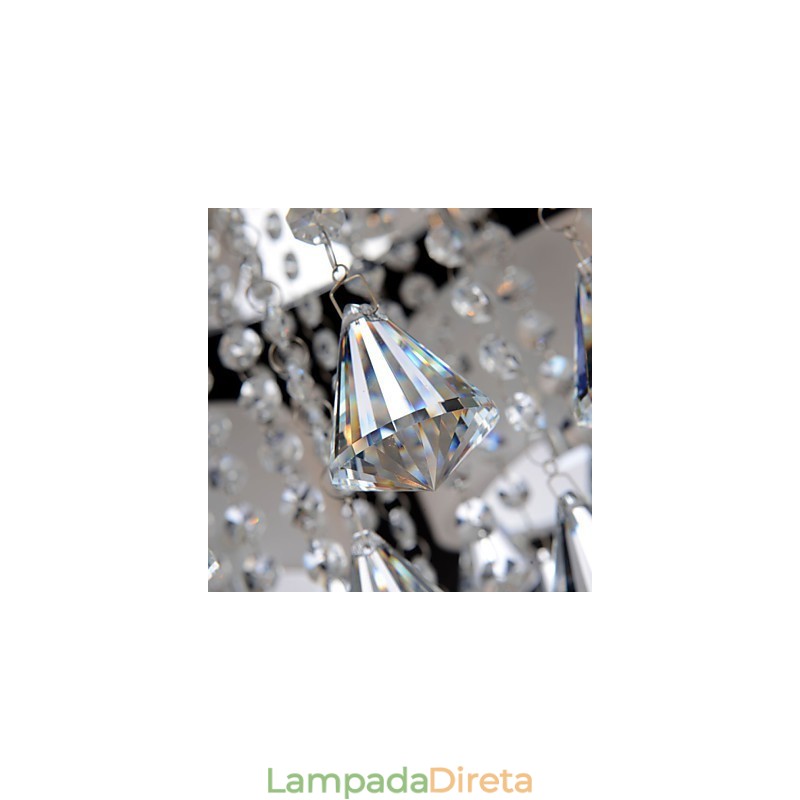 Controle remoto embutido Cristal incluído Moderno Contemporâneo