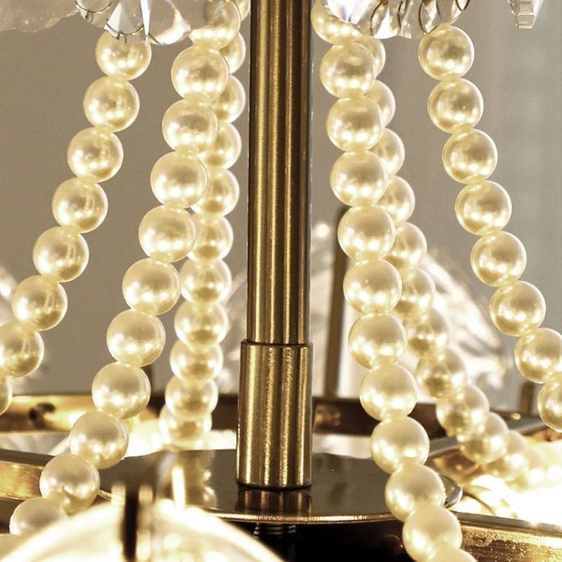 Elegante luminária pendente de vidro com folhas