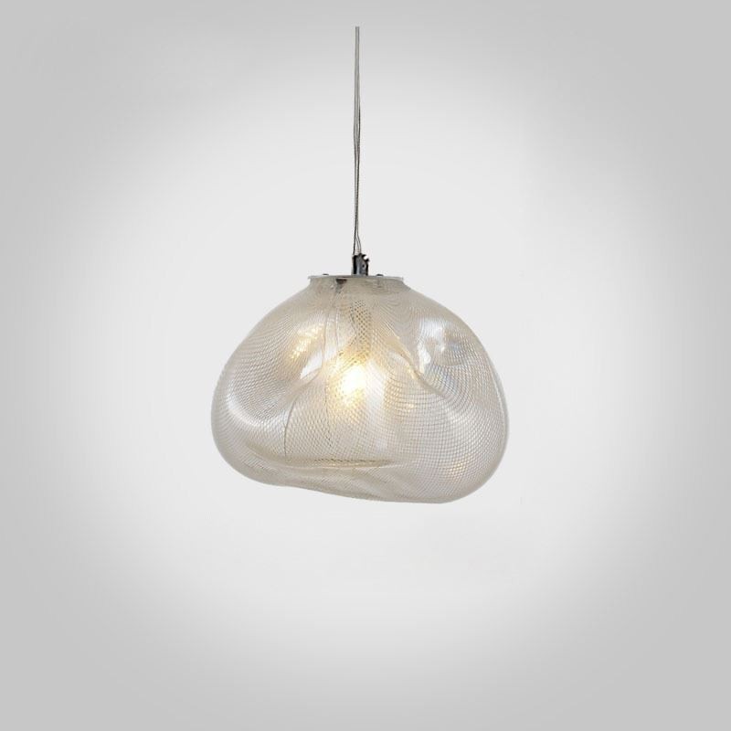 Luminária pendente nórdica criativa, lustre de vidro, luminária suspensa artística