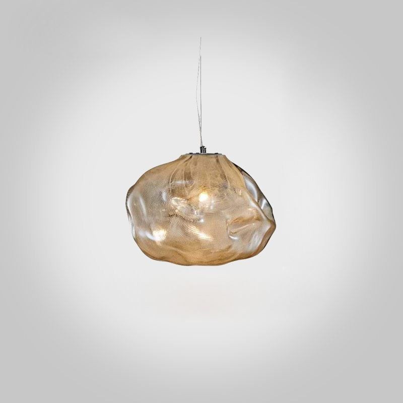 Luminária pendente nórdica criativa, lustre de vidro, luminária suspensa artística
