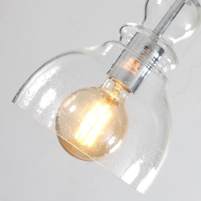 Luminária pendente moderna de ferro, cabaça de vidro, luminária suspensa