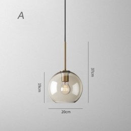 Luminária pendente de vidro com 3 luzes, luminária suspensa clássica para café