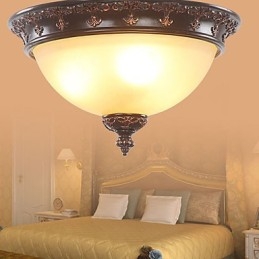 33*Estilo tipo europeu rural clássico absorve lâmpada de luz de cúpula