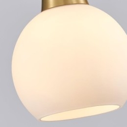 Luminária pendente de cobre simples e moderna com chifres