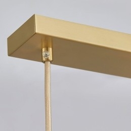 Luminária pendente de cobre simples e moderna com chifres