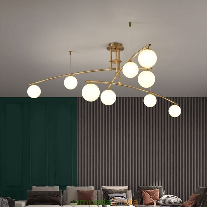 Lustre Magic Bean Pendente de Vidro