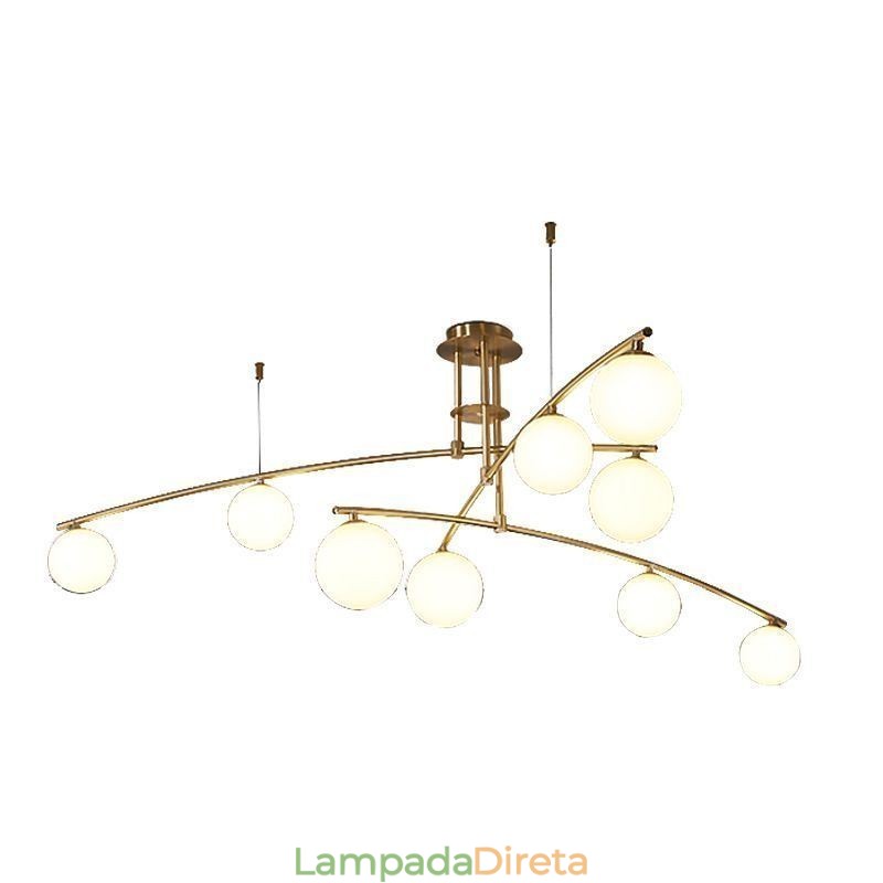 Lustre Magic Bean Pendente de Vidro