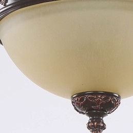 33*Estilo tipo europeu rural clássico absorve lâmpada de luz de cúpula