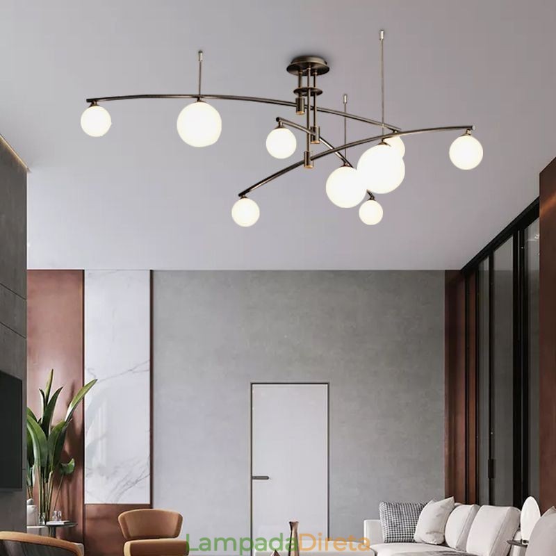 Lustre Magic Bean Pendente de Vidro