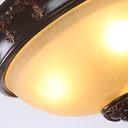 33*Estilo tipo europeu rural clássico absorve lâmpada de luz de cúpula