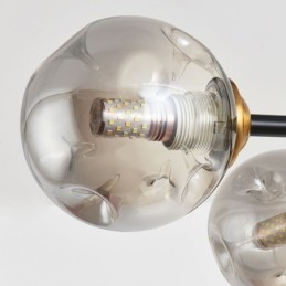Luminária de teto de vidro moderna com 6 luzes Magic Bean