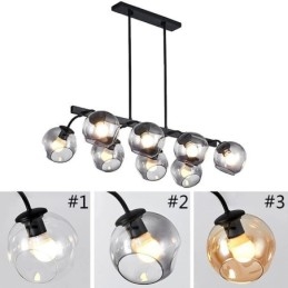 Luminária pendente Magic Bean Globo de vidro Iluminação