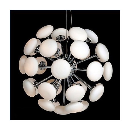 ModernYestaurant Lâmpada Simples Circular Vidro Arte Pendente Lâmpada Estilo Europeu ModernYestaurant Lâmpada Simples Circular Vidro Arte Pendente Lâmpada Estilo Europeu