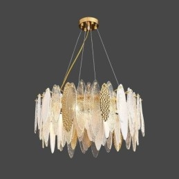 Luminária pendente contemporânea e elegante de vidro