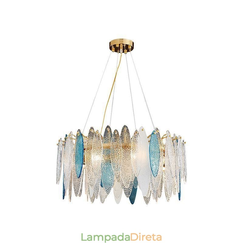 Luminária pendente contemporânea e elegante de vidro