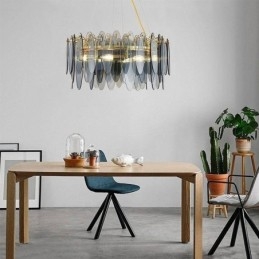 Luminária pendente contemporânea e elegante de vidro