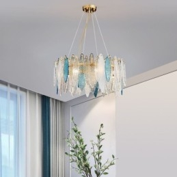 Luminária pendente contemporânea e elegante de vidro