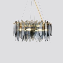 Luminária pendente contemporânea e elegante de vidro