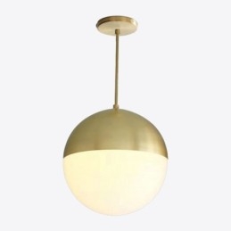 Ideias modernas de luminária pendente de bola de vidro para ilha