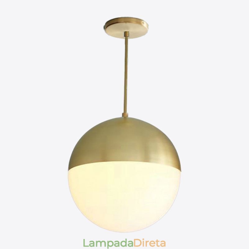 Ideias modernas de luminária pendente de bola de vidro para ilha