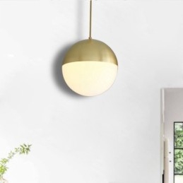 Ideias modernas de luminária pendente de bola de vidro para ilha