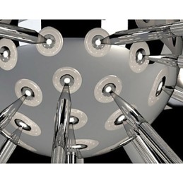 ModernYestaurant Lâmpada Simples Circular Vidro Arte Pendente Lâmpada Estilo Europeu