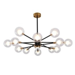 Luminária pendente de vidro nórdico, luminária redonda branca leitosa, iluminação de lustre