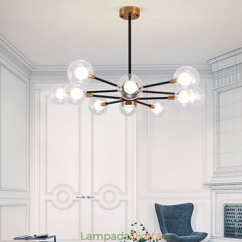Luminária pendente de vidro nórdico, luminária redonda branca leitosa, iluminação de lustre