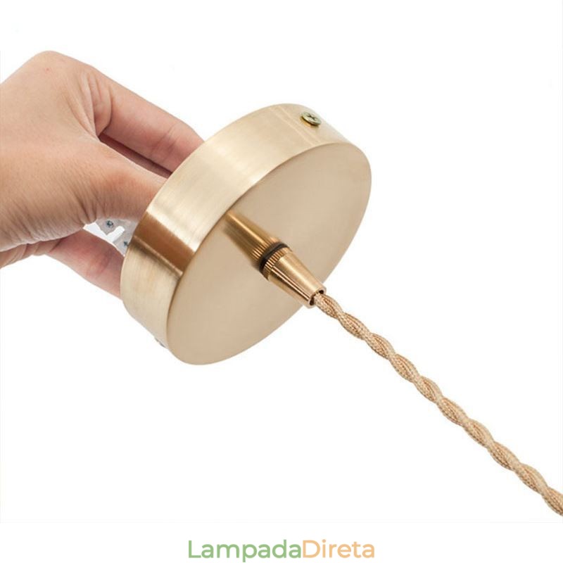 Luminária pendente de vidro retrô moderna com abajur de flores e interruptor giratório