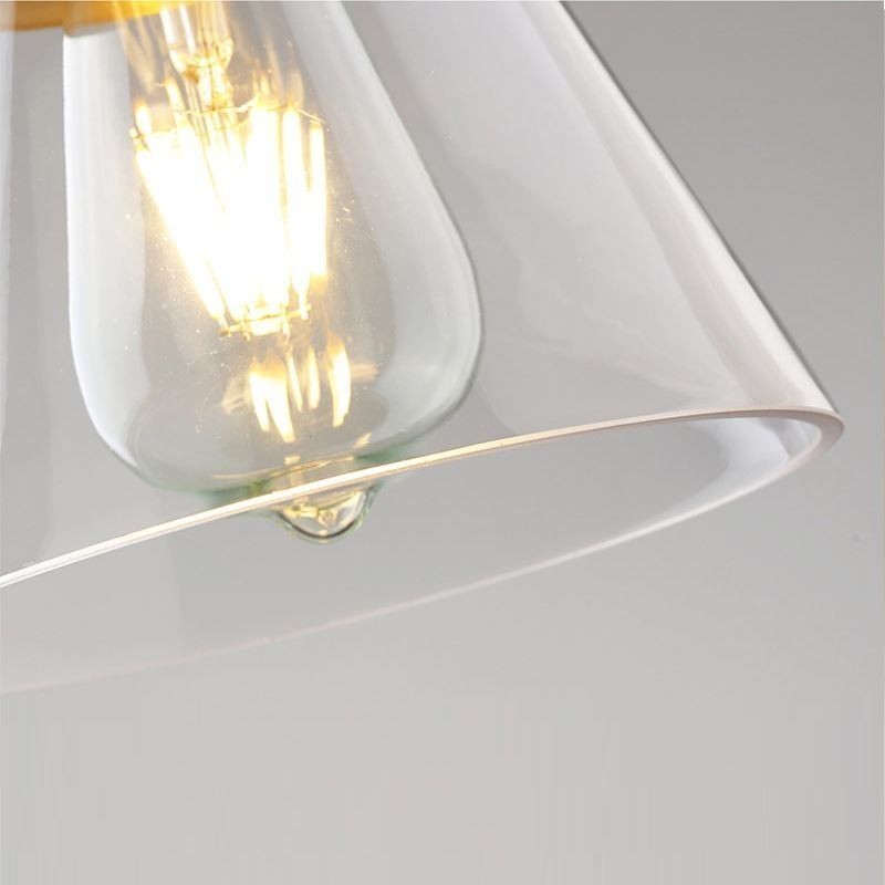 Nordic Retro Pendant Light Glass Shade Home Lighting Suporte de latão Lâmpada de luz