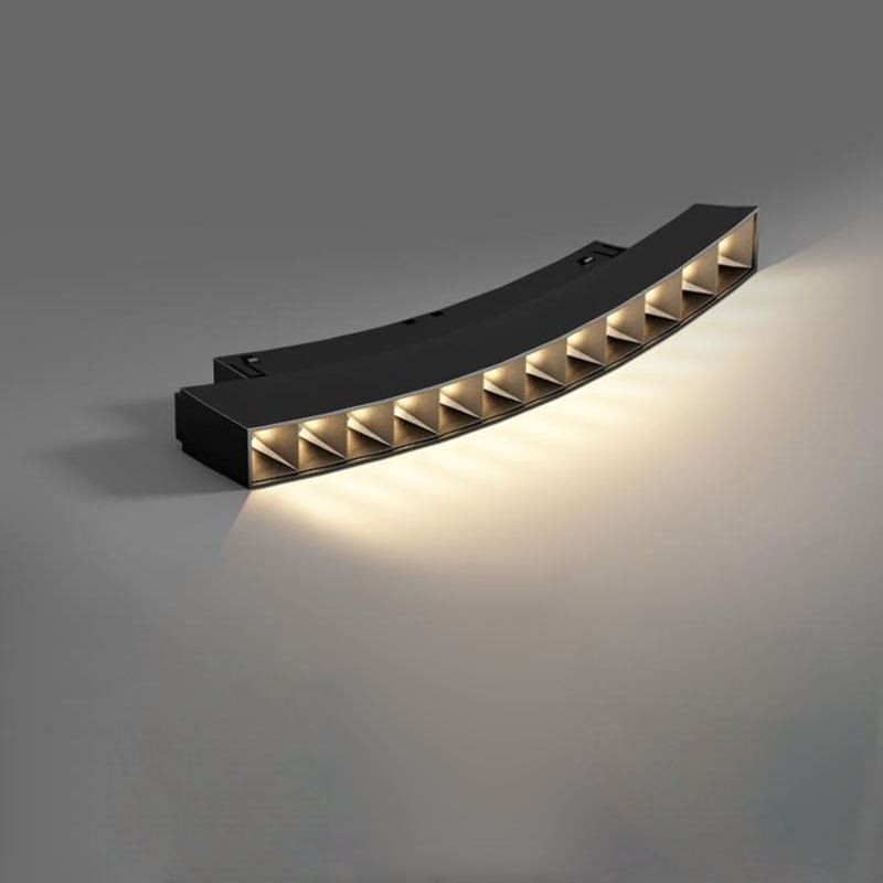Luminária Circular Magnética de Trilho Rebaixada Spotlight Luz Decorativa 80cm