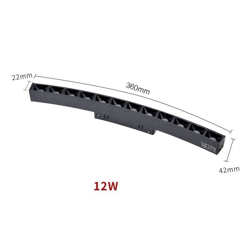 Luminária Circular Magnética de Trilho Rebaixada Spotlight Luz Decorativa 80cm