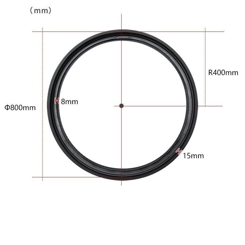 Luminária Circular Magnética de Trilho Rebaixada Spotlight Luz Decorativa 80cm