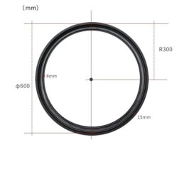 Luminária Circular de Trilho Magnética Recesso Spotlight Luz Decorativa 60cm